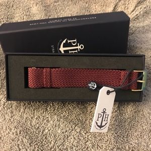 Paul Hewitt Burgundy Fabric Watch Strap
